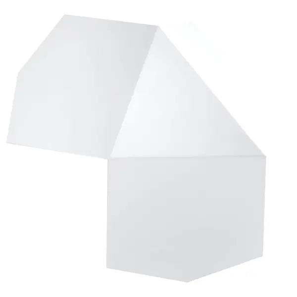 Aplica perete Tre Alb 30x30x8 cm