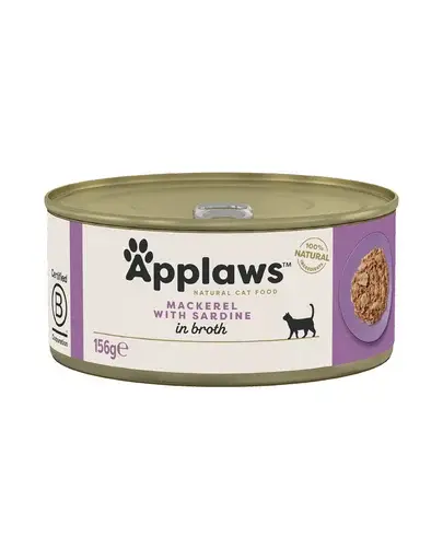 APPLAWS Cat mancare umeda pentru pisica, cu macrou si sardine 156 g