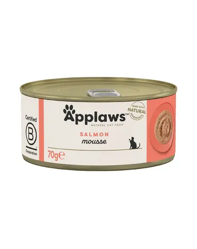 APPLAWS Cat Mousse Tin Mancare umeda pentru pisici adulte, cu somon 70g