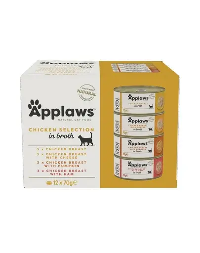 APPLAWS Collection hrana umeda pentru pisici, mix arome 12 x 70 gr