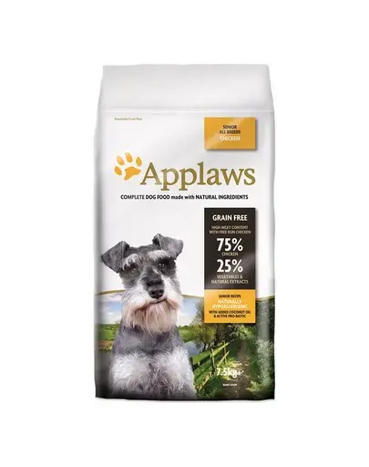 Applaws Dog Senior (7+) Hrană uscată pentru câini seniori cu pui 7,5 kg