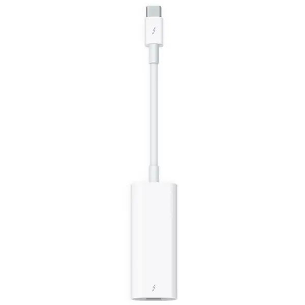 Apple Adaptor Apple MYH93ZM/A, Thunderbolt 3 male - Thunderbolt 2 female, Alb