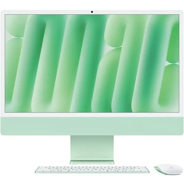 Apple All-In-One PC Apple iMac 24 inch 4.5K Retina, Procesor Apple M4, 32GB RAM, 512GB SSD, 10 core GPU, macOS Sequoia, RO keyboard, Green