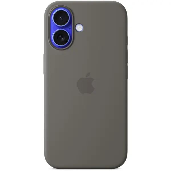 Apple Apple iPhone 16 Silicone Case with MagSafe - Stone Gray