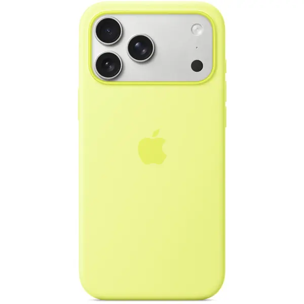 Apple Apple iPhone 17 Pro Max Silicone Case with MagSafe – Neon Yellow