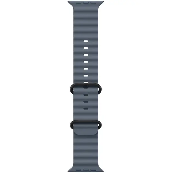 Apple Apple Watch 49mm Band: Anchor Blue Ocean Band - Black Titanium Finish