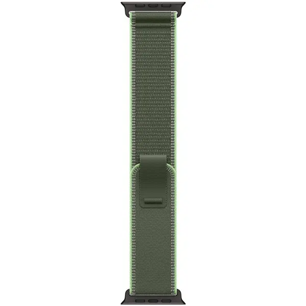 Apple Apple Watch 49mm Loop: Green/Neon Trail Loop - M/L - Black Titanium Finish