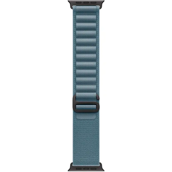 Apple Apple Watch 49mm Loop: Light Blue Alpine Loop - Large - Black Titanium Finish