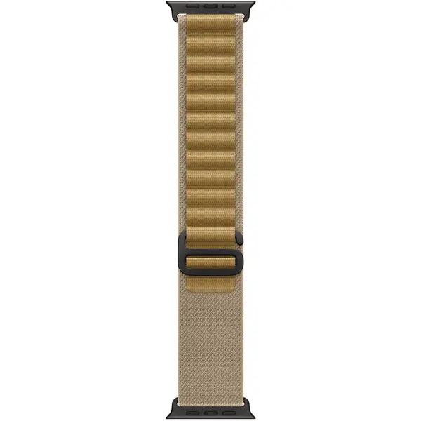 Apple Apple Watch 49mm Loop: Tan Alpine Loop - Medium - Black Titanium Finish