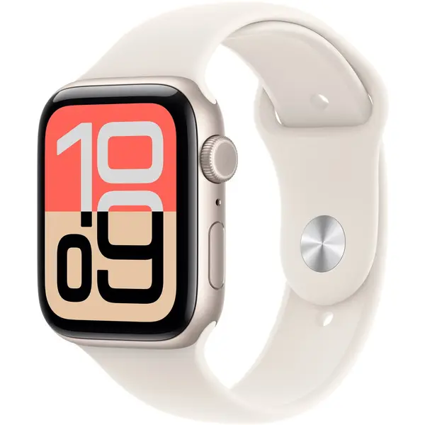 Apple Apple Watch SE 3Cellular 44mmStarlight Aluminium Case with Starlight Sport Band - S/M