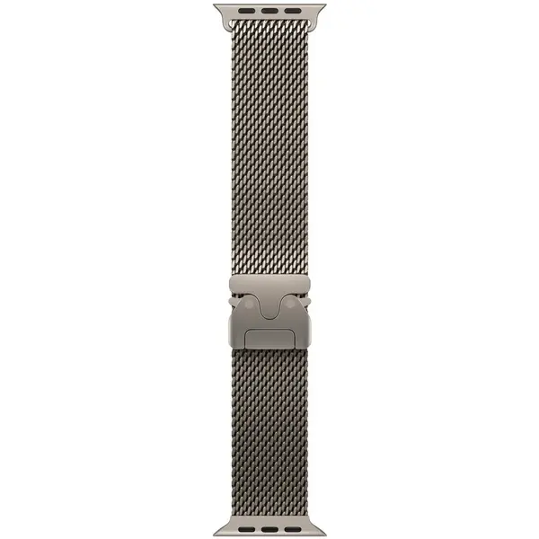 Apple Bratara pentru Apple Watch, 49mm, Natural Titanium Milanese Loop - Small