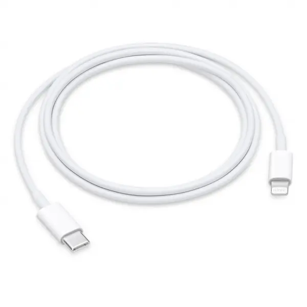 Apple Cablu de date Apple MUQ93ZM/A, USB-C male - Lightning male, 1m, Alb
