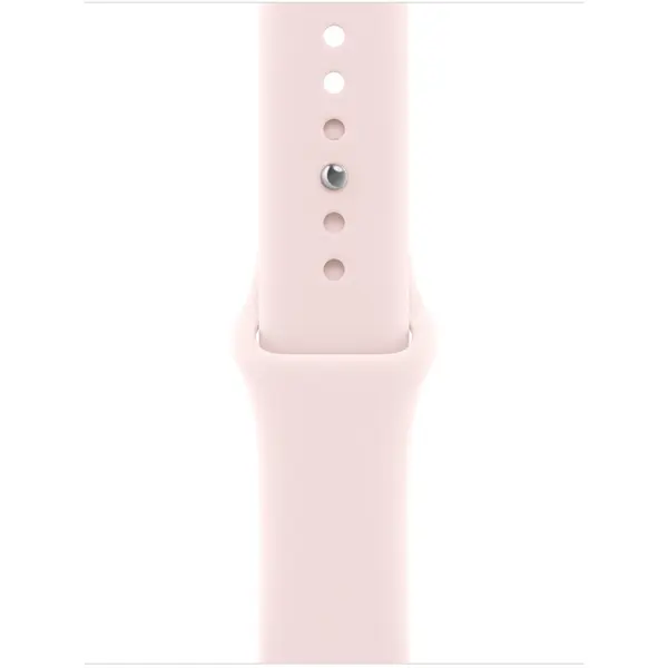 Apple Curea Smartwatch Apple MHY24ZM/A, pentru Apple Watch 40 mm, Sport Band, Marime S/M, Roz pudrat