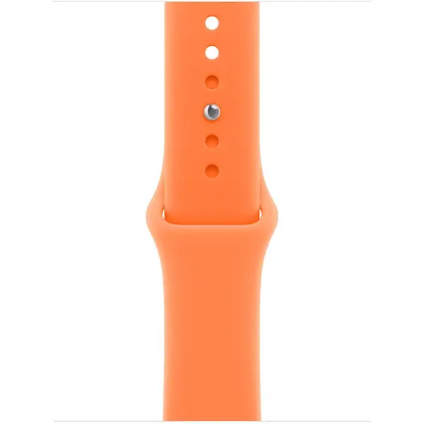 Apple Curea Smartwatch Apple MHYE4ZM/A, pentru Apple Watch 42 mm, Sport Band, Marime M/L, Clementine