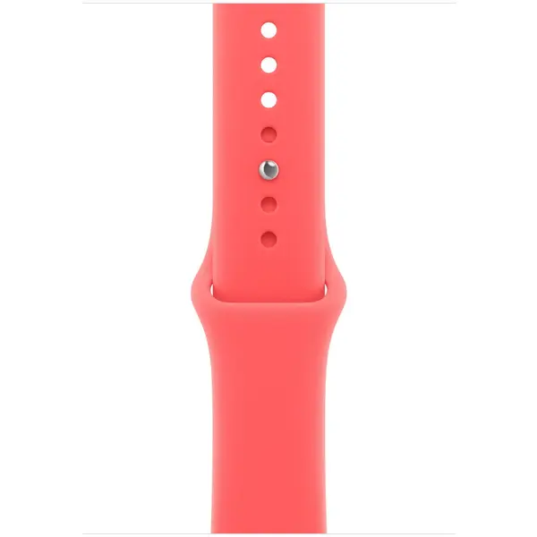 Apple Curea Smartwatch Apple MHYJ4ZM/A, pentru Apple Watch 46 mm, Sport Band, Marime M/L, Roz Guava