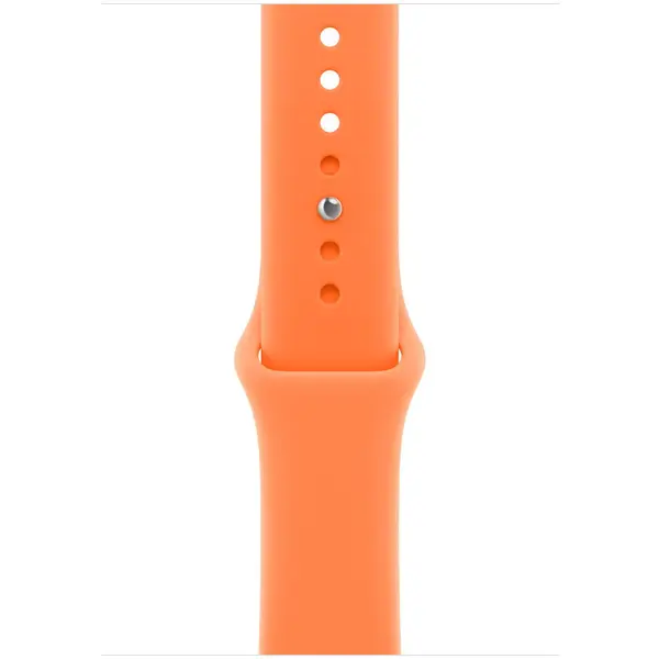 Apple Curea Smartwatch Apple MHYL4ZM/A, pentru Apple Watch 46 mm, Sport Band, Marime M/L, Clementine