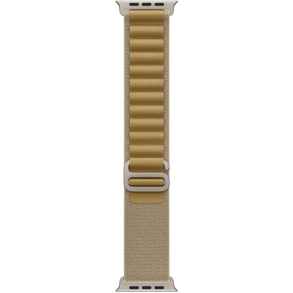 Apple Curea SmartWatch Apple MXN13ZM/A, 49mm, Tan Alpine Loop Small Natural Titanium Finish/Small