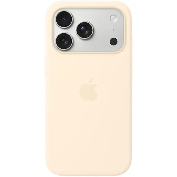 Apple Husa de protectie Apple Silicone Case pentru iPhone 17 Pro, cu MagSafe, Vanilie