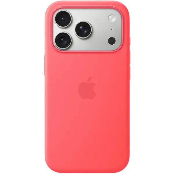 Apple Husa de protectie Apple Silicone Case pentru iPhone 17 Pro, cu MagSafe, Roz Guava