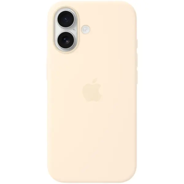 Apple Husa de protectie Apple Silicone Case with MagSafe pentru iPhone 17, Vanilie