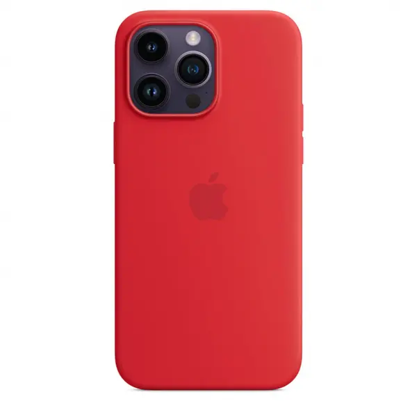 Apple Husa de protectie Apple Silicone Case with MagSafe pentru iPhone 14 Pro Max, (PRODUCT)RED