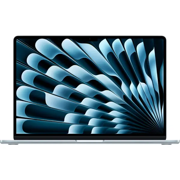 Apple Laptop Apple 15.3'' MacBook Air 15 with Liquid Retina, Apple M4 chip (10-core CPU), 16GB, 256GB SSD, Apple M4 10-core GPU, macOS, Sky Blue, INT keyboard, 2025