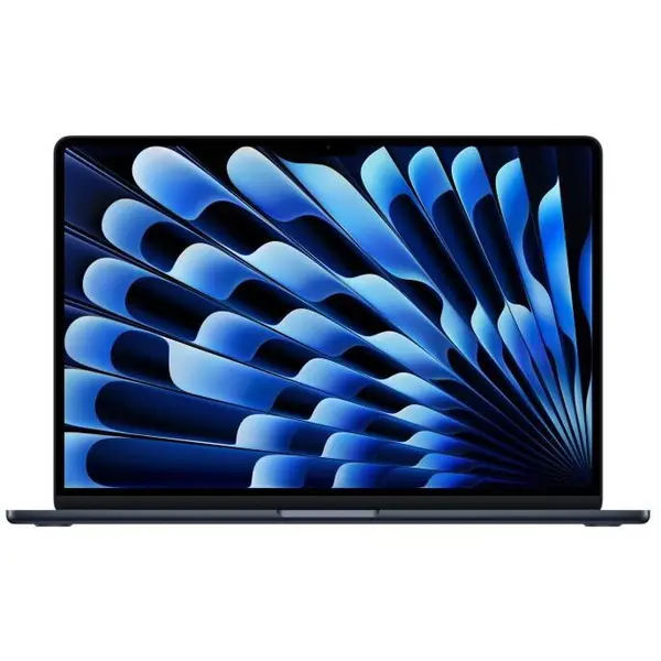 Apple Laptop Apple 15.3'' MacBook Air 15 with Liquid Retina, Apple M4 chip (10-core CPU), 16GB, 512GB SSD, Apple M4 10-core GPU, macOS, Midnight, INT keyboard, Negru