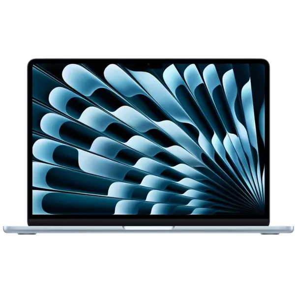 Apple Laptop Apple MacBook Air 13.6 inch, Liquid Retina, Apple M4 (CPU 10-core, GPU 10-core), 16GB RAM, 512 GB SSD, US KB, macOS Sequoia, Albastru deschis