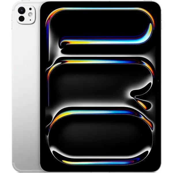 Apple Tableta Apple iPad Pro 13 2025 Cellular, Procesor Apple M5, Ecran Ultra Retina OLED 13, 16GB RAM, 2TB Flash, Camera 12 MP, Wi-Fi, Bluetooth, GPS, 5G, iPadOS, Argintiu