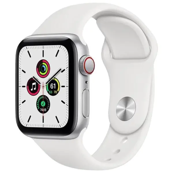 Apple Watch SE 2020, GPS + Cellular, Aluminium 44mm N/A Silver Foarte bun