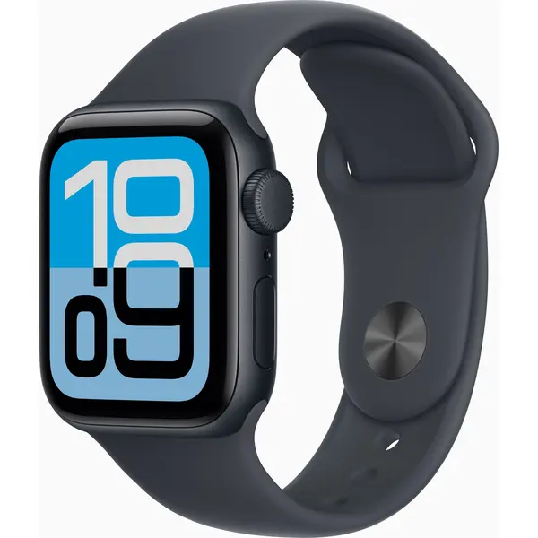 Apple Watch SE 3 GPS, 40mm, Midnight Aluminium Case, Midnight Sport Band, S/M