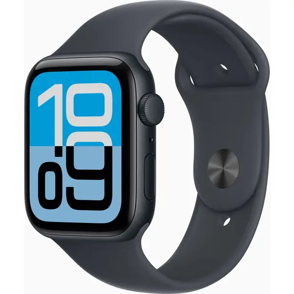 Apple Watch SE 3 GPS, 44mm, Midnight Aluminium Case, Midnight Sport Band, M/L