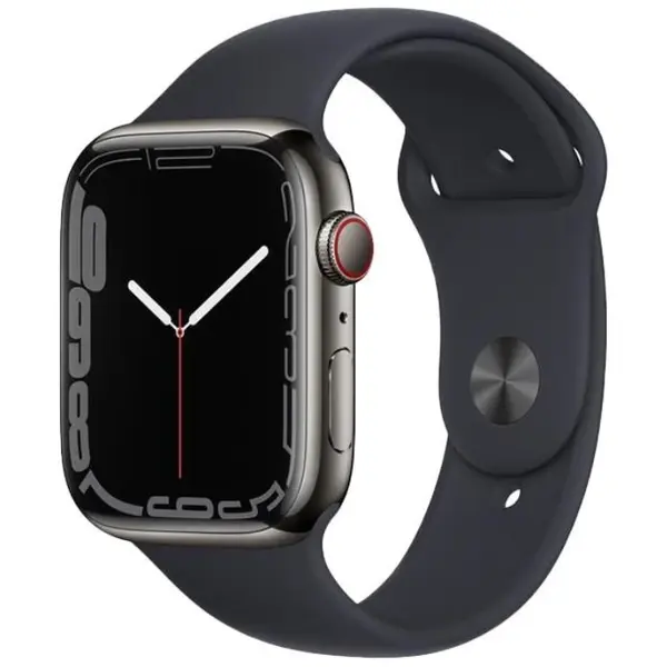 Apple Watch Series 7 2021, GPS + Cellular, Stainless Steel 45mm N/A Graphite Ca nou