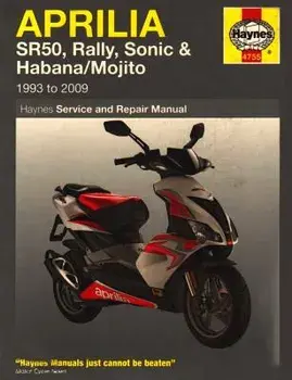 Aprilia Sr50, Rally, Sonic, Habana & Mojito Scooters, '93-'09, Paperback/***