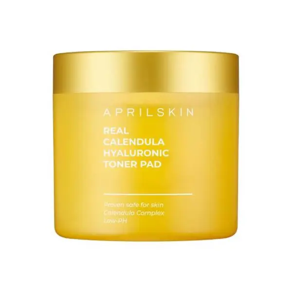 APRILSKIN - Real Calendula Hyaluronic Toner Pad, 60pcs
