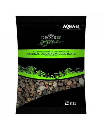 AQUAEL Pietriș natural multicolor 1,4-2 mm 2 kg