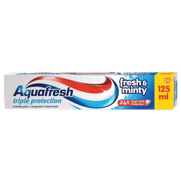 Aquafresh Pasta de dinti, Fresh Minty, 125 ml