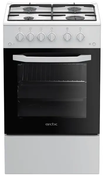 Aragaz Arctic AGM5511DTTL, Gaz, Aprindere electrica, Grill, 50 cm
