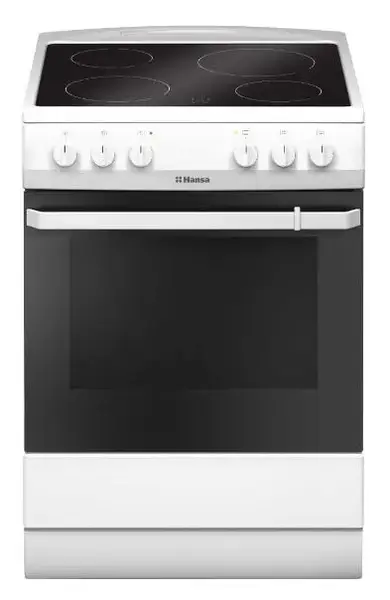 Aragaz Hansa FCCW680009, Electric, 4 zone de gatit, 65 l (Alb)