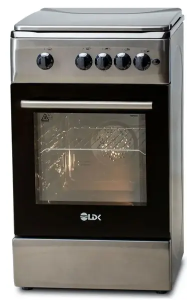 Aragaz LDK 5060 A Shiny Grey RMV LPG, Gaz, 4 Arzatoare, Aprindere electrica, 46 L, 60 cm (Gri)