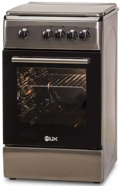 Aragaz LDK 5060 Shiny Grey RMV NG, Gaz, 4 Arzatoare, 46 L, 60 cm (Gri)