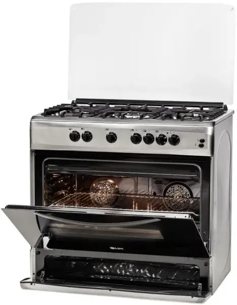 Aragaz LDK 6090 ECAI IX FONTA NG, 5 Arzatoare, Cuptor electric, Aprindere electrica (Inox)