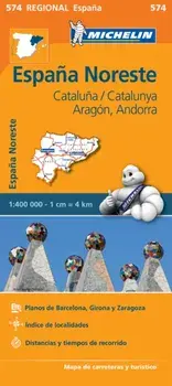Aragon Cataluna - Michelin Regional Map 574. Map, Sheet Map/***