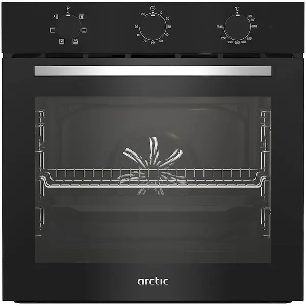 Arctic Cuptor incorporabil Arctic ARVIE1110BD, Electric, 71 l, Autocuratare Aqua Drop, Timer, Clasa A, Negru