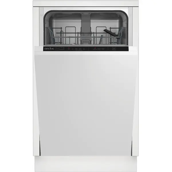 Arctic Masina de spalat vase incorporabila Slim Arctic DIS1502, 10 seturi, 5 programe, Clasa E, Sistem dedurizare ape, Aqua Protect, Amanare pornire, 45 cm