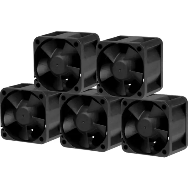 Arctic Ventilator ARCTIC S4028-15K, Negru, pachet 5 ventilatoare, Negru