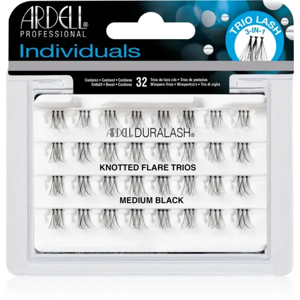 Ardell Individuals mănunchiuri de gene individuale autoadezive Medium 32 buc