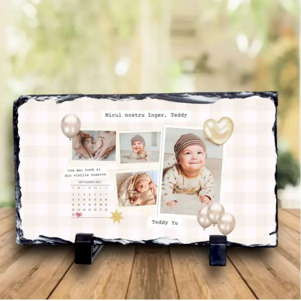 Ardezie personalizata Calendar - Zi de nastere