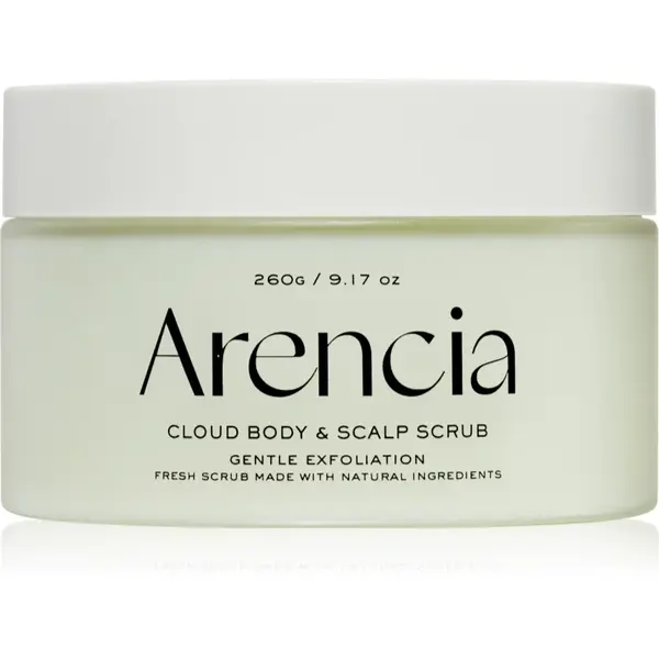 Arencia Fresh Cloud Geranium & Primrose crema delicata pentru exfoliere pentru corp si par 260 g