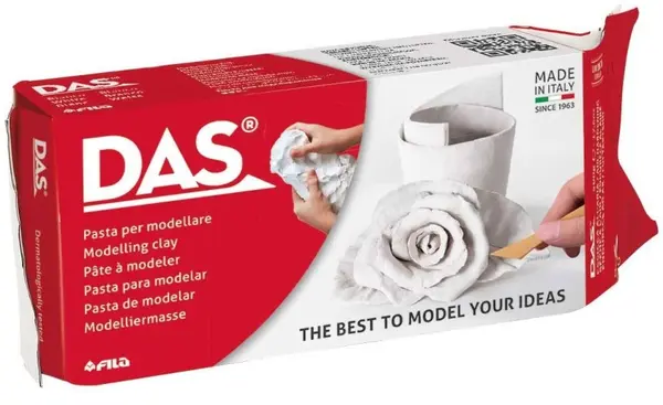 Argilă cu auto-uscare DAS - Alb, 500 g